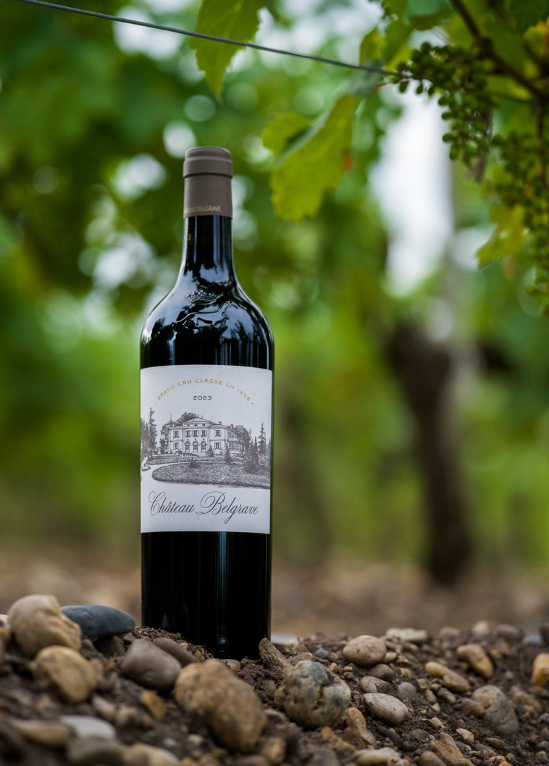 Château Belgrave, Haut-Médoc grand cru classé 1855 dans son terroir de graves