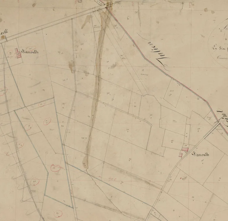 Cadastre parcellaire château Belgrave